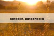 韩国购买电影票，韩国电影票大概多少钱