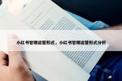 小红书管理运营形式，小红书管理运营形式分析