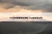 TCP协议离婚协议流程（tcp协议怎么写）