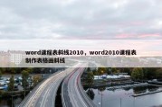 word课程表斜线2010，word2010课程表制作表格画斜线
