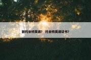 新托业桥英语？ 托业桥英语证书？
