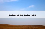 lumionvr全景漫游，lumion720全景