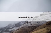 rc例题的简单介绍