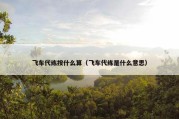 飞车代练按什么算（飞车代练是什么意思）