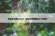 白色运动裤puma？ 白色运动裤最忌三个颜色？