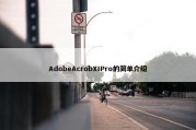 AdobeAcrobXIPro的简单介绍
