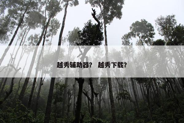 越秀辅助器？ 越秀下载？