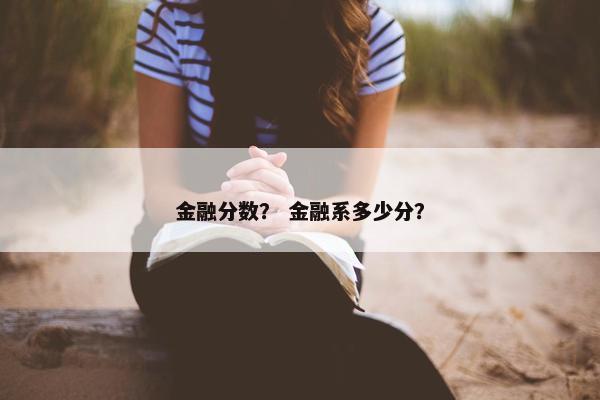 金融分数？ 金融系多少分？