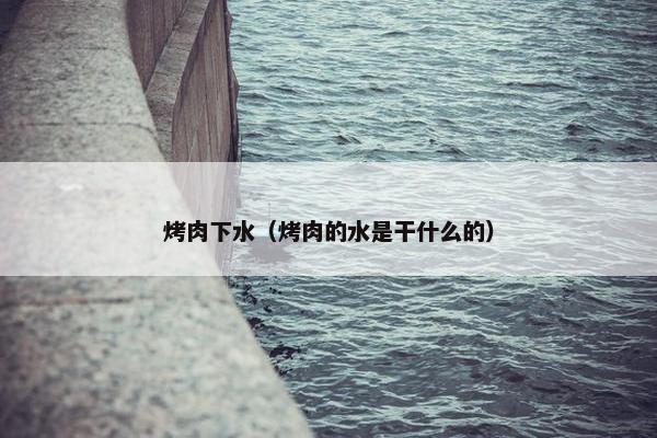 烤肉下水（烤肉的水是干什么的）