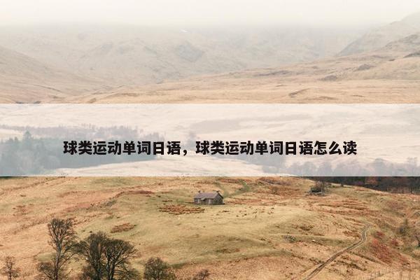 球类运动单词日语，球类运动单词日语怎么读