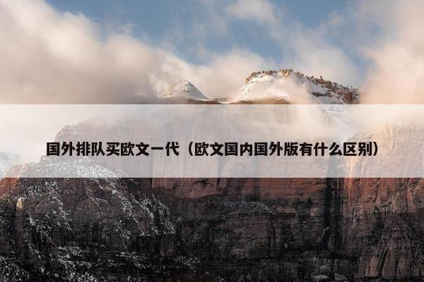 国外排队买欧文一代（欧文国内国外版有什么区别）