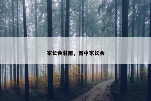 家长会淋雨，雨中家长会