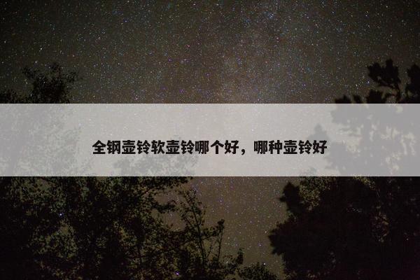 全钢壶铃软壶铃哪个好，哪种壶铃好