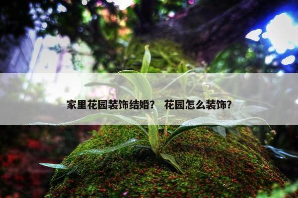 家里花园装饰结婚？ 花园怎么装饰？