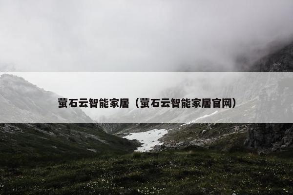 萤石云智能家居（萤石云智能家居官网）