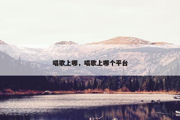 唱歌上哪，唱歌上哪个平台