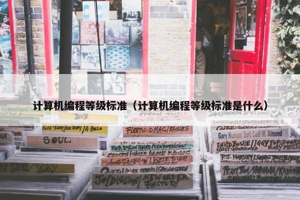 计算机编程等级标准（计算机编程等级标准是什么）