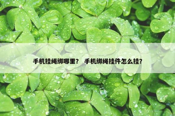 手机挂绳绑哪里？ 手机绑绳挂件怎么挂？