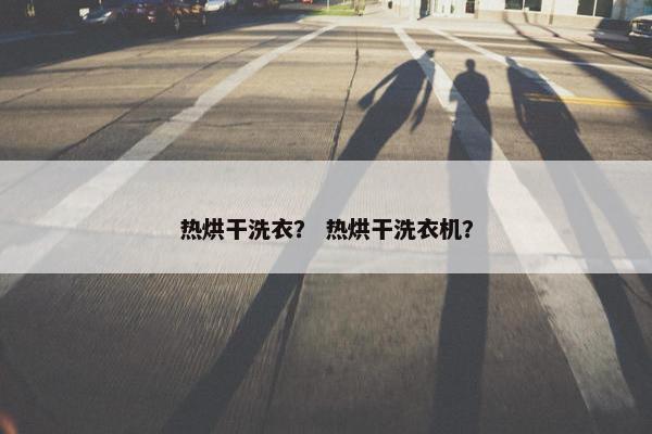 热烘干洗衣？ 热烘干洗衣机？