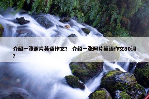 介绍一张照片英语作文？ 介绍一张照片英语作文80词？