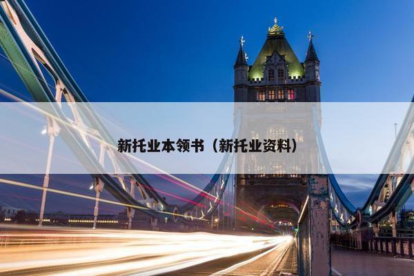 新托业本领书（新托业资料）