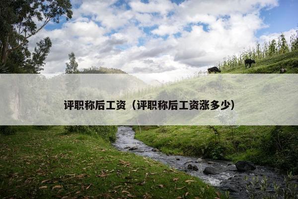 评职称后工资（评职称后工资涨多少）