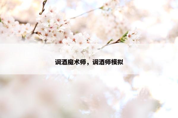 调酒魔术师，调酒师模拟