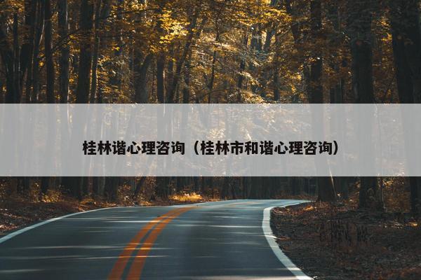 桂林谐心理咨询（桂林市和谐心理咨询）