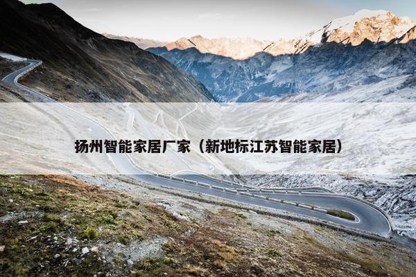 扬州智能家居厂家（新地标江苏智能家居）