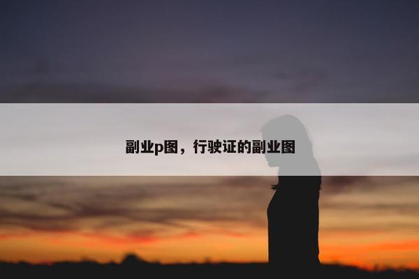 副业p图，行驶证的副业图