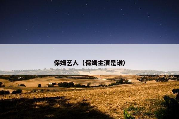保姆艺人（保姆主演是谁）