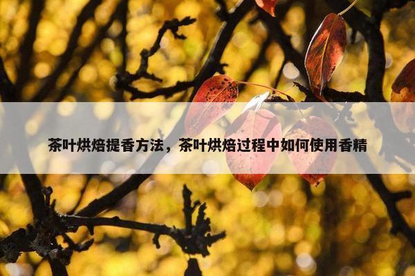 茶叶烘焙提香方法，茶叶烘焙过程中如何使用香精