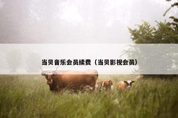 当贝音乐会员续费（当贝影视会员）