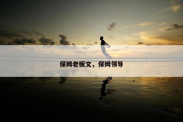 保姆老板文，保姆领导