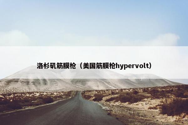 洛杉矶筋膜枪（美国筋膜枪hypervolt）