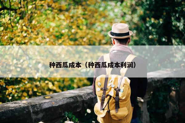 种西瓜成本（种西瓜成本利润）