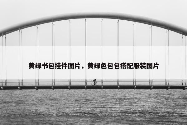 黄绿书包挂件图片，黄绿色包包搭配服装图片