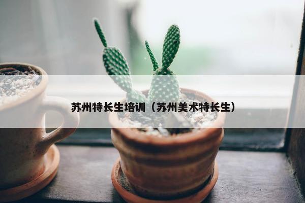 苏州特长生培训（苏州美术特长生）