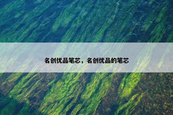 名创优品笔芯，名创优品的笔芯