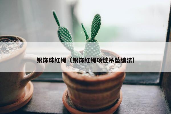 银饰珠红绳（银饰红绳项链吊坠编法）
