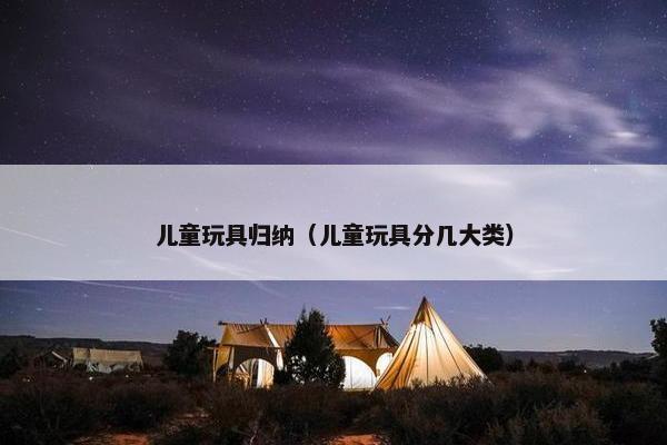 儿童玩具归纳（儿童玩具分几大类）