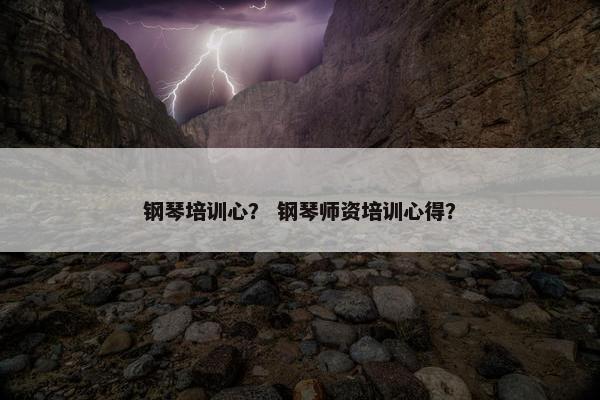 钢琴培训心？ 钢琴师资培训心得？