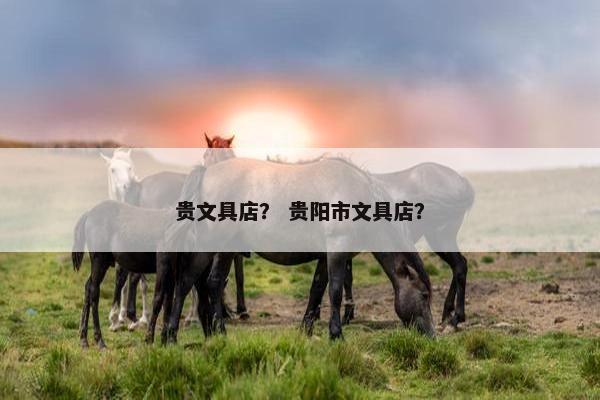 贵文具店？ 贵阳市文具店？