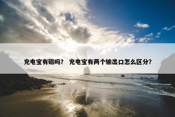 充电宝有磁吗？ 充电宝有两个输出口怎么区分？