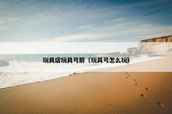 玩具店玩具弓箭（玩具弓怎么玩）