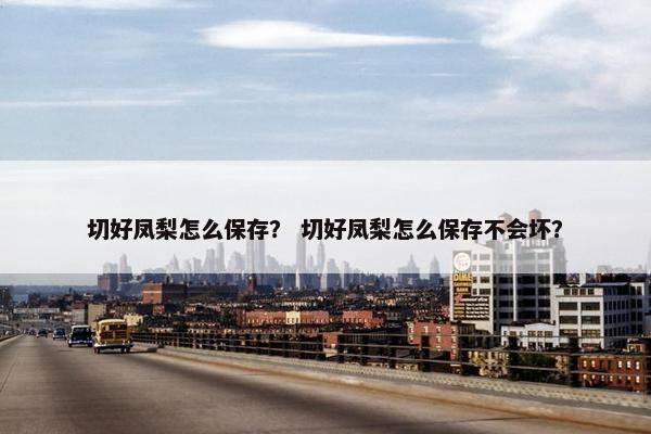 切好凤梨怎么保存？ 切好凤梨怎么保存不会坏？
