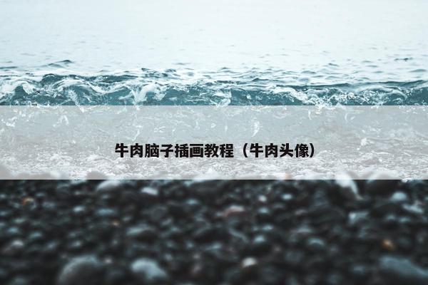 牛肉脑子插画教程（牛肉头像）