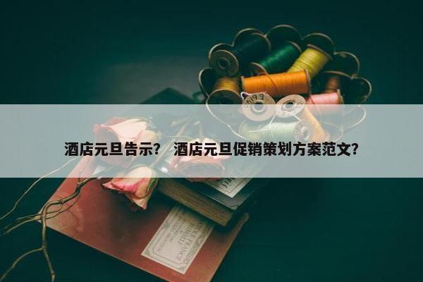 酒店元旦告示？ 酒店元旦促销策划方案范文？