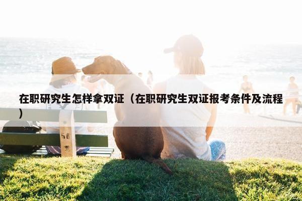 在职研究生怎样拿双证（在职研究生双证报考条件及流程）