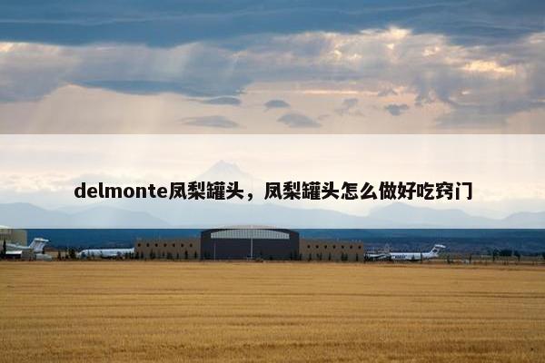 delmonte凤梨罐头，凤梨罐头怎么做好吃窍门
